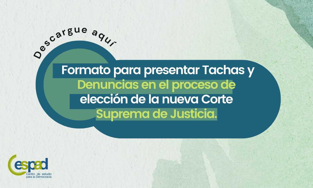 JN lanza guía para elaborar el escrito sobre tachas y denuncias de autopostulantes 
